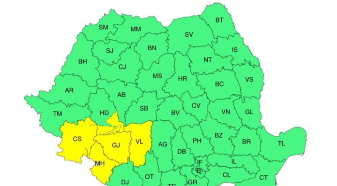 Gorjul, sub cod galben de ploi