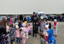 Ziua Poliției, sărbătorită printre elevii din Bălești și Telești