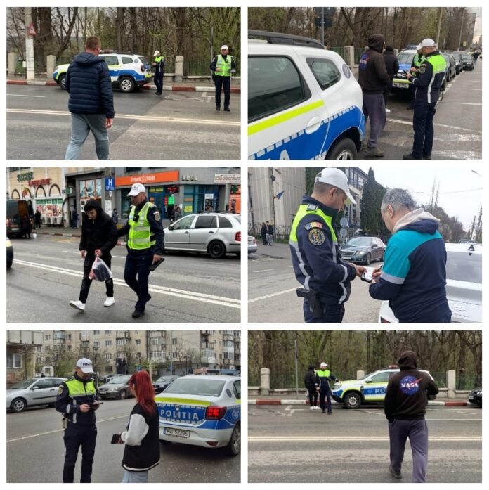 Aproape 200 de pietoni, amendați de polițiștii gorjeni