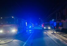 Incendiu la un magazin din Baia de Fier