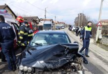 Accident la Bârsești, două persoane rănite – (FOTO, VIDEO)