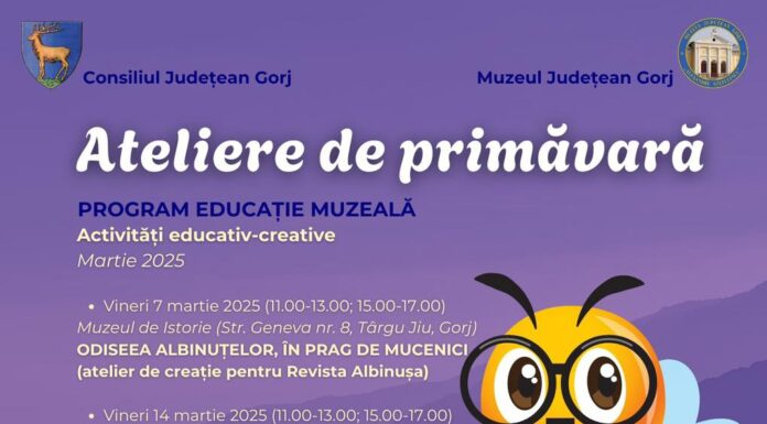 Muzeul Județean dă startul Atelierelor de primăvară