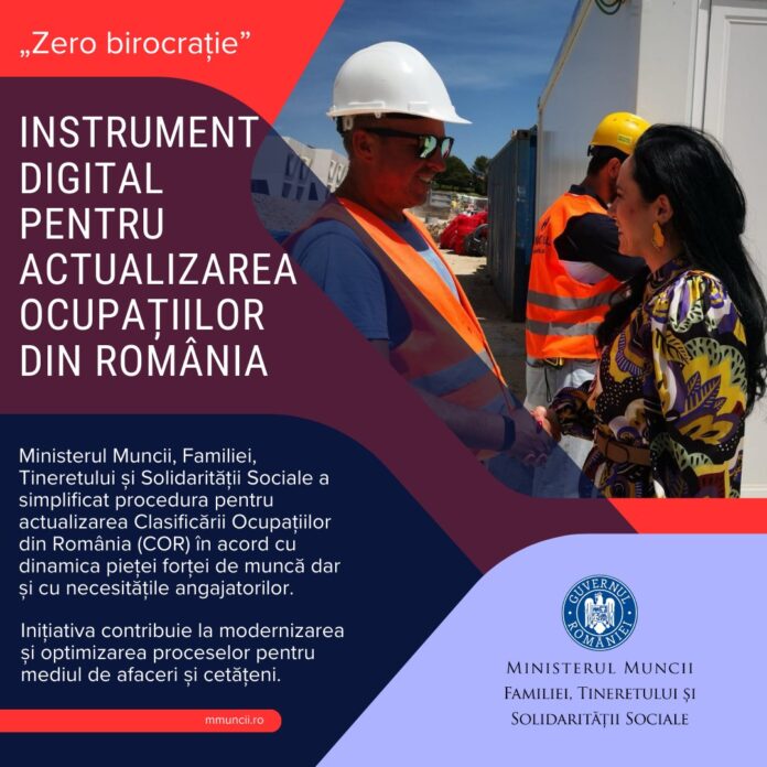 Ministerul Muncii: Mai puțină birocrație la actualizarea ocupațiilor