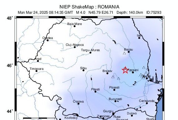 Cutremur în zona seismică Vrancea