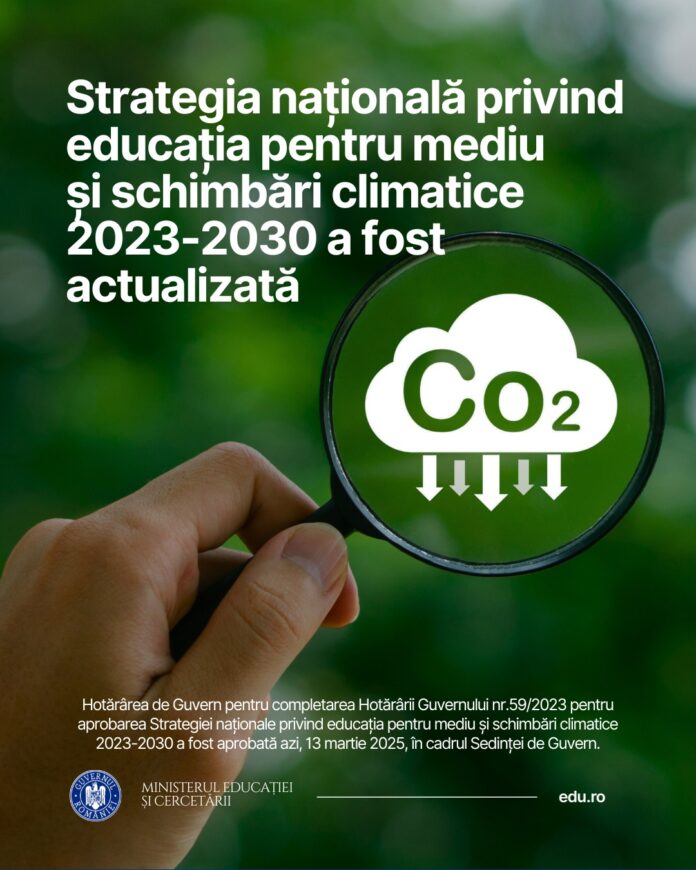 Ministerul Educaţiei: Educaţia pentru mediu şi schimbări climatice devine o prioritate