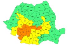 Cod portocaliu în Gorj! Și un avertisment hidrologic