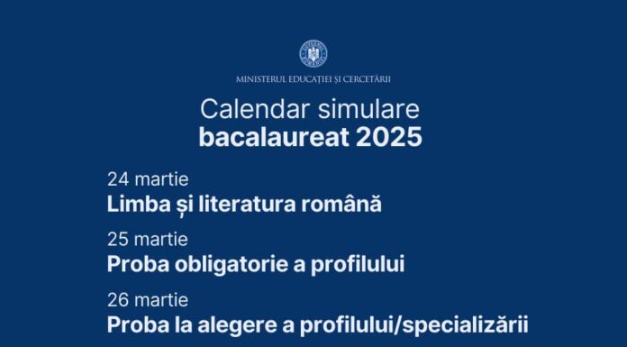 Începe simularea examenului de Bacalaureat