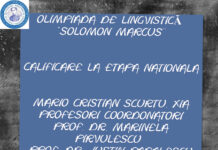 Calificat pentru a treia oară la Olimpiada Națională de Lingvistică