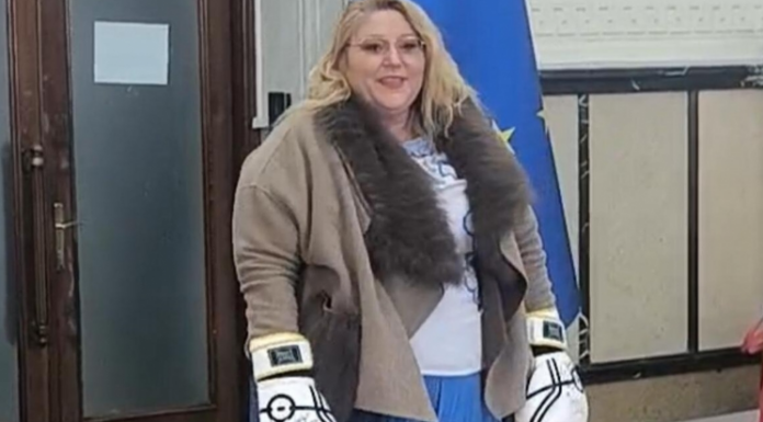 Diana Șoșoacă, cu mănuși de box la BEC
