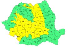 Cod galben de ploi torențiale, în Gorj