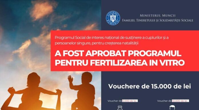 Guvernul reia Programul de Fertilizare In Vitro pentru creșterea natalității