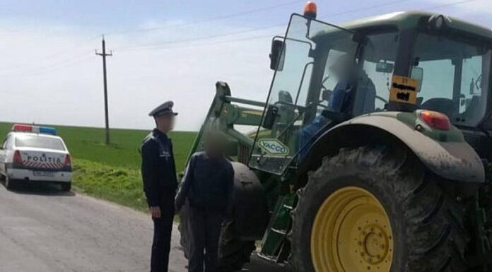 Dosar penal după o plimbare cu tractorul