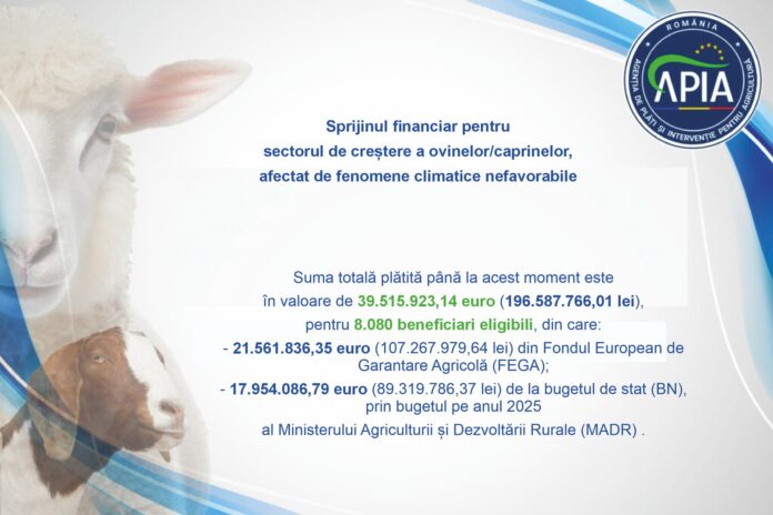 Vin banii pentru crescătorii de ovine și caprine!