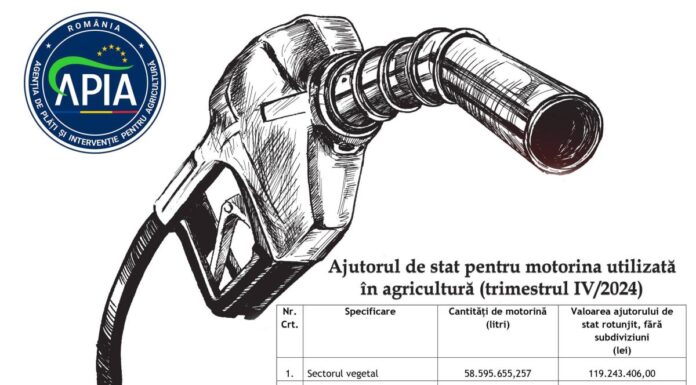 APIA plăteşte 138,5 milioane lei pentru motorina aferentă trimestrului IV al anului 2024