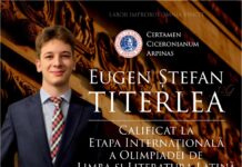 Licean calificat la o olimpiadă internațională