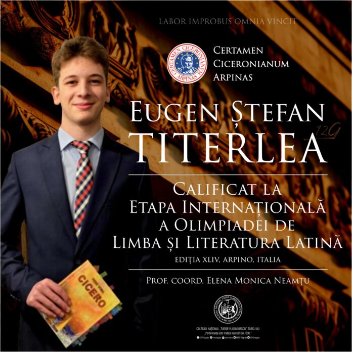 Performanță remarcabilă pentru un elev din Gorj