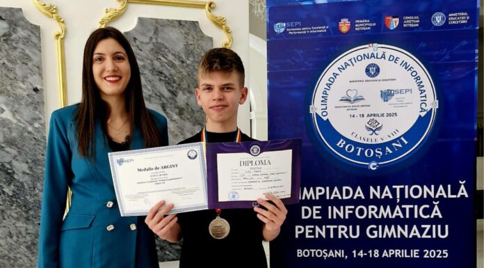 Un nou rezultat remarcabil pentru un elev din Târgu Jiu