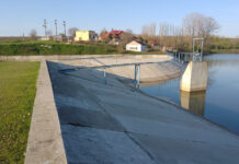 Lucrări la barajul de la Ișalnița