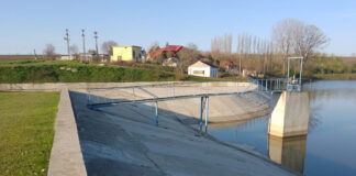 Lucrări la barajul de la Ișalnița