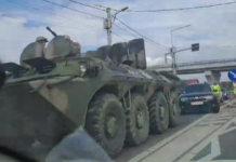 Un ”tanc” s-a împotmolit la Târgu Jiu – Foto, video