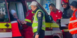 Bebeluș rănit în accident, la Drăguțești