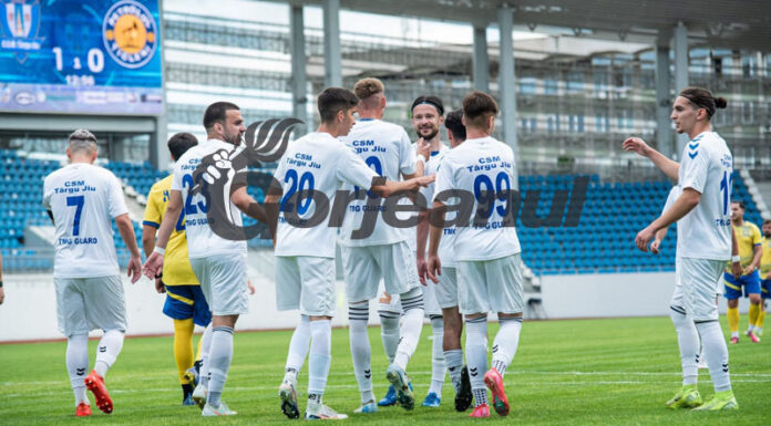 Victorie la scor pentru echipa din Târgu Jiu. Urmează meciul cu Țânțăreni