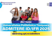 Universitatea Politehnica Timișoara: Diplomă acreditată, cursuri în weekend: În iunie dăm start înscrierilor pentru Admitere ID/IFR 2025