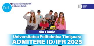 Universitatea Politehnica Timișoara: Diplomă acreditată, cursuri în weekend: În iunie dăm start înscrierilor pentru Admitere ID/IFR 2025