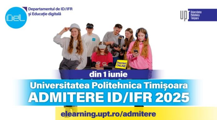 Universitatea Politehnica Timișoara: Diplomă acreditată, cursuri în weekend: În iunie dăm start înscrierilor pentru Admitere ID/IFR 2025