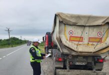 Acțiune de amploare pe șoselele din Gorj! Autobuze, microbuze și camioane, verificate de polițiști