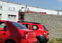 Târgu Jiu: Incendiu izbucnit la o hală de pe strada Tismana
