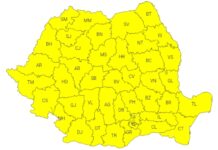 O nouă informare meteo de vreme rea