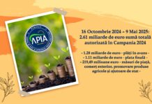 APIA continuă autorizarea plăților către fermieri