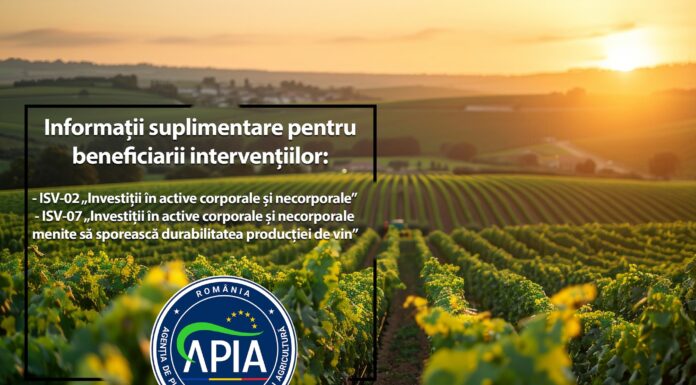 APIA oferă ghiduri și suport pentru fermierii din sectorul viticol