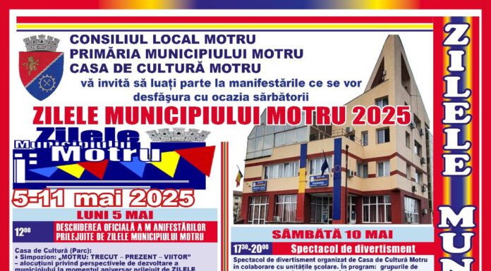 Motru în sărbătoare: Cultură, muzică și distracție între 5 și 11 mai