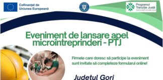 Apel de proiecte în valoare de 49 milioane de euro pentru microîntreprinderile din Gorj