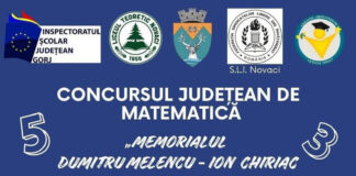 Concurs județean de matematică la Novaci