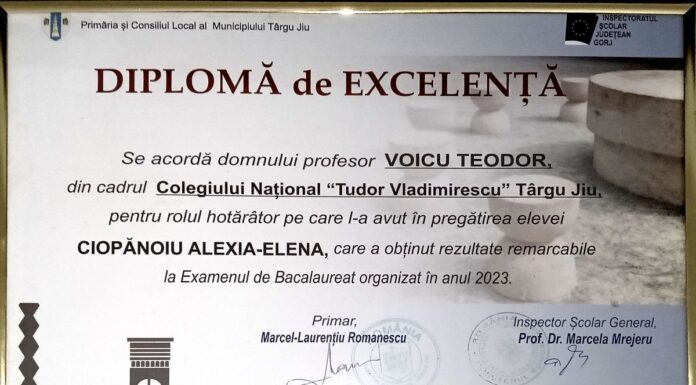 Diplomă de Excelenţă – Menţiuni