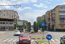 O intersecție din Târgu Jiu devine sens giratoriu