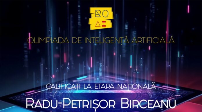 S-au calificat la etapa națională a Olimpiadei de Inteligență artificială