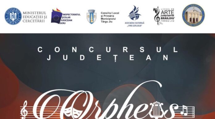 Municipiul Târgu Jiu găzduiește Concursul Județean „Orpheus”