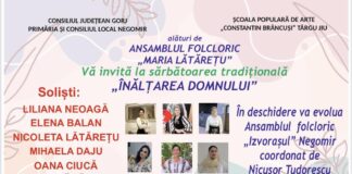 „Înălțarea Domnului” sărbătorită prin cântec și dans la Negomir