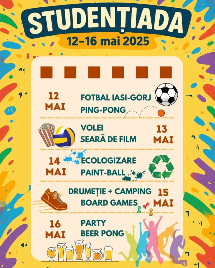 STUDENȚIADA 2025 aduce o explozie de energie la Târgu Jiu