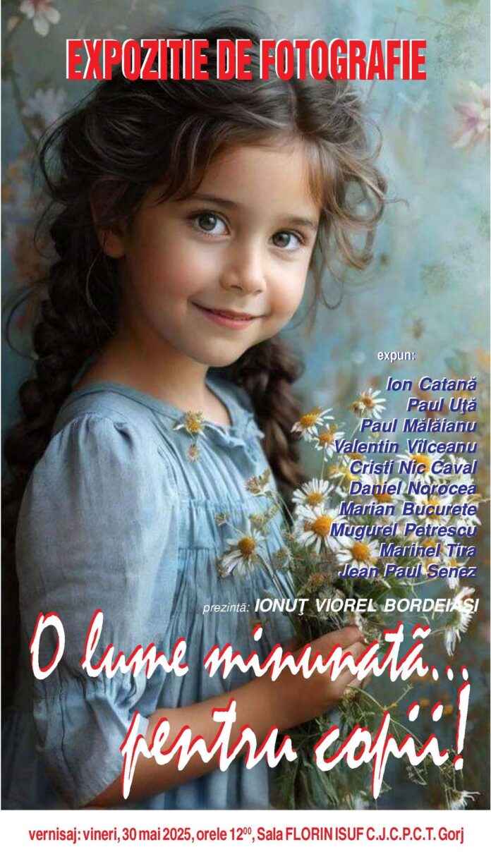 Expoziție fotografică dedicată copilăriei, la Târgu Jiu