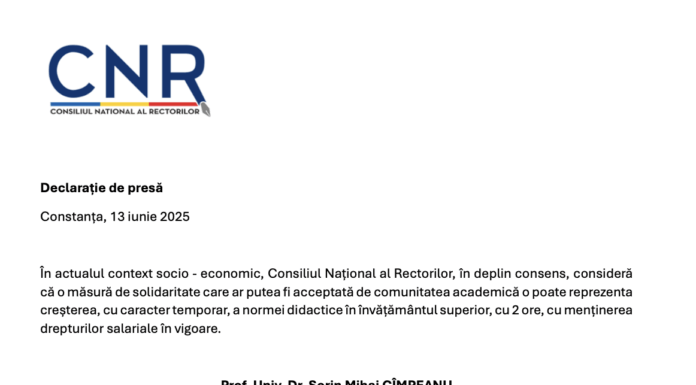 Rectorii acceptă o creștere a normei didactice