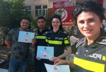 Gest de omenie al polițiștilor, în frunte cu purtătorii de cuvânt ai IPJ Gorj