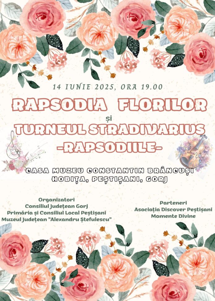 Rapsodia Florilor, o seară de poveste în grădina sufletului lui Brâncuși