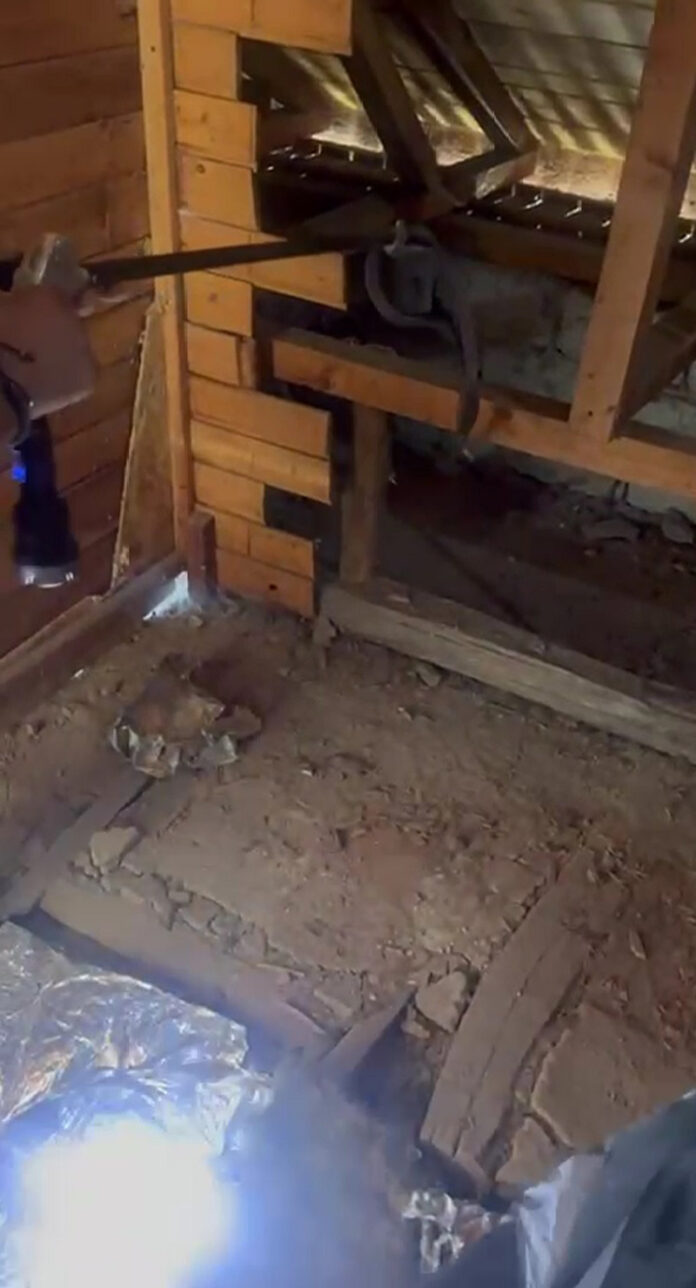 VIDEO: Momente de panică într-o casă din Bărbătești! Un șarpe imens a fost găsit în pod