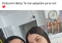 FOTO: Betty, fiica lui Florin Salam, la un salon de înfrumusețare din Târgu-Cărbunești