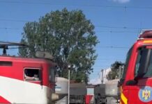 VIDEO: Accident feroviar în Gara Turceni! O tânără de 20 de ani, preluată de elicopterul SMURD